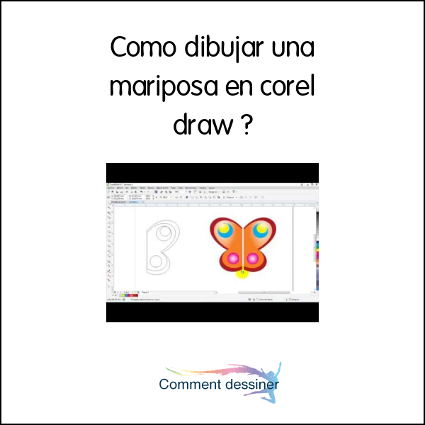 Como dibujar una mariposa en corel draw